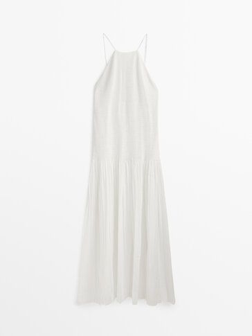 Kleid mit Zierfalten - Limited Edition | Massimo Dutti DE