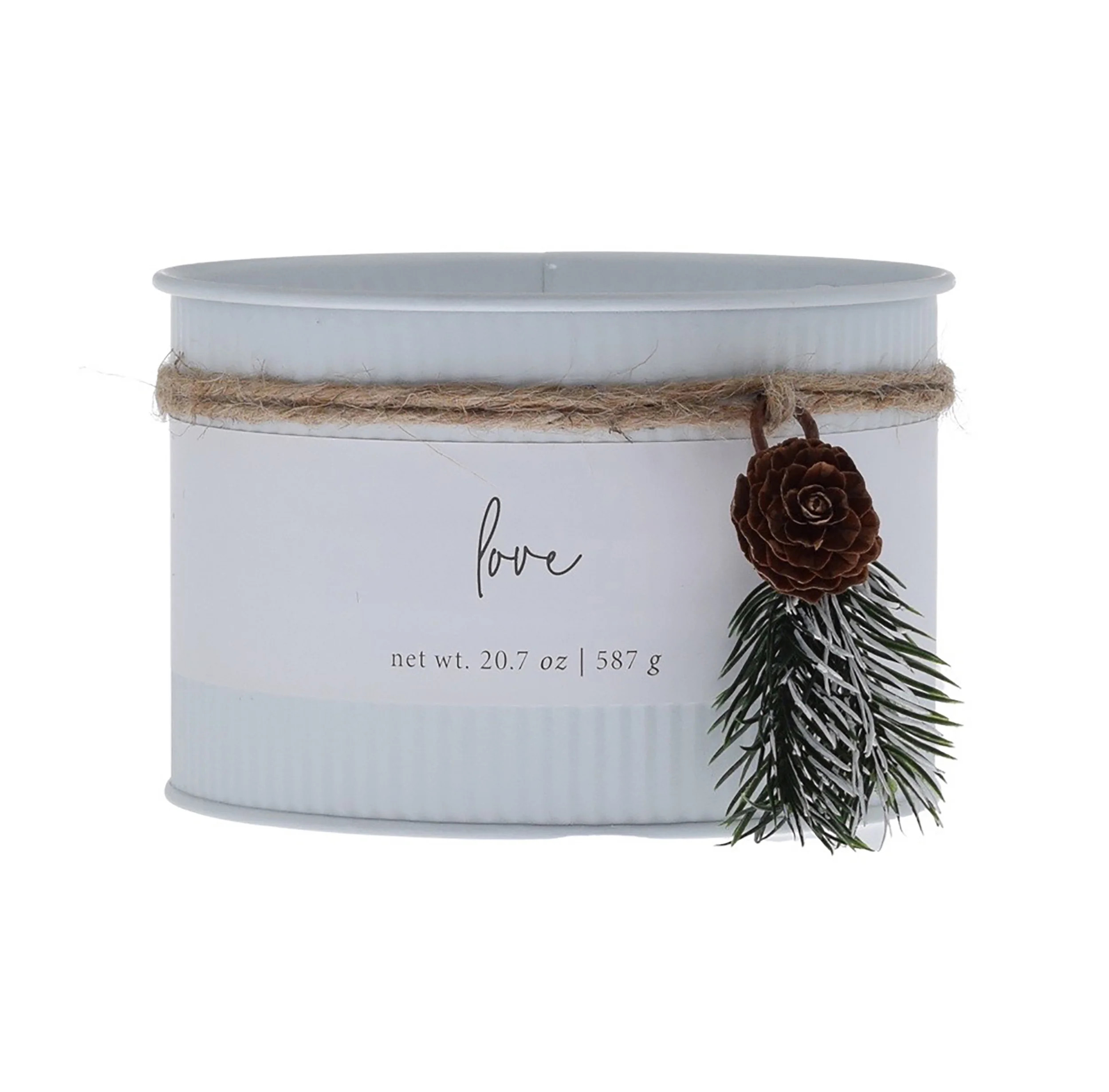 Better Homes & Gardens 21oz Spiced Cinnamon & Pumpkin Scented 3-Wick Tin 'Love' Bell Jar Candle -... | Walmart (US)