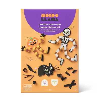 3ct Halloween Craft Paper Chain Icons Activity DIY Art Kit - Mondo Llama™ | Target
