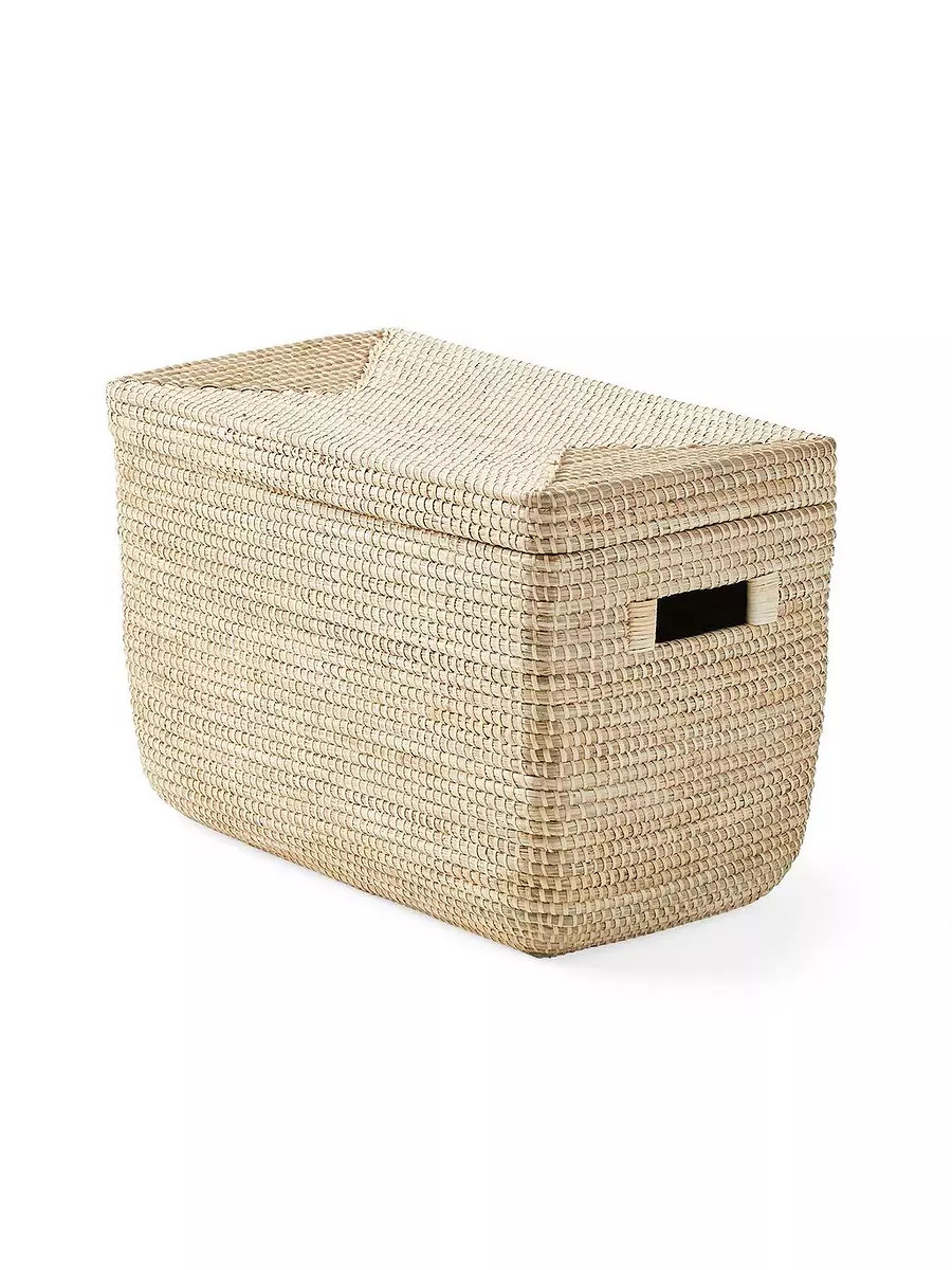 La Jolla Lidded Bin | Serena and Lily