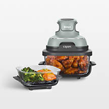 Ninja Crispi 4-in-1 Portable Glass Air Fryer Cooking System in Sage Green + Reviews | Crate & Bar... | Crate & Barrel