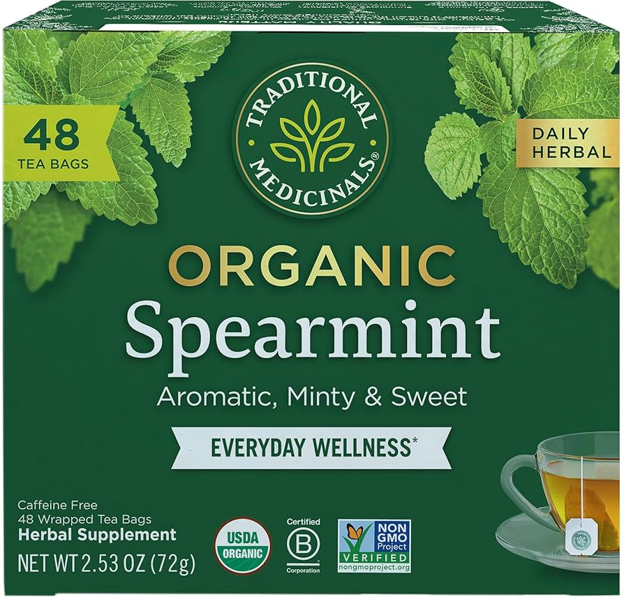Traditional Medicinals Tea, Organic Spearmint, Supports Everyday Wellness, Healthy & Refreshing -... | Amazon (US)