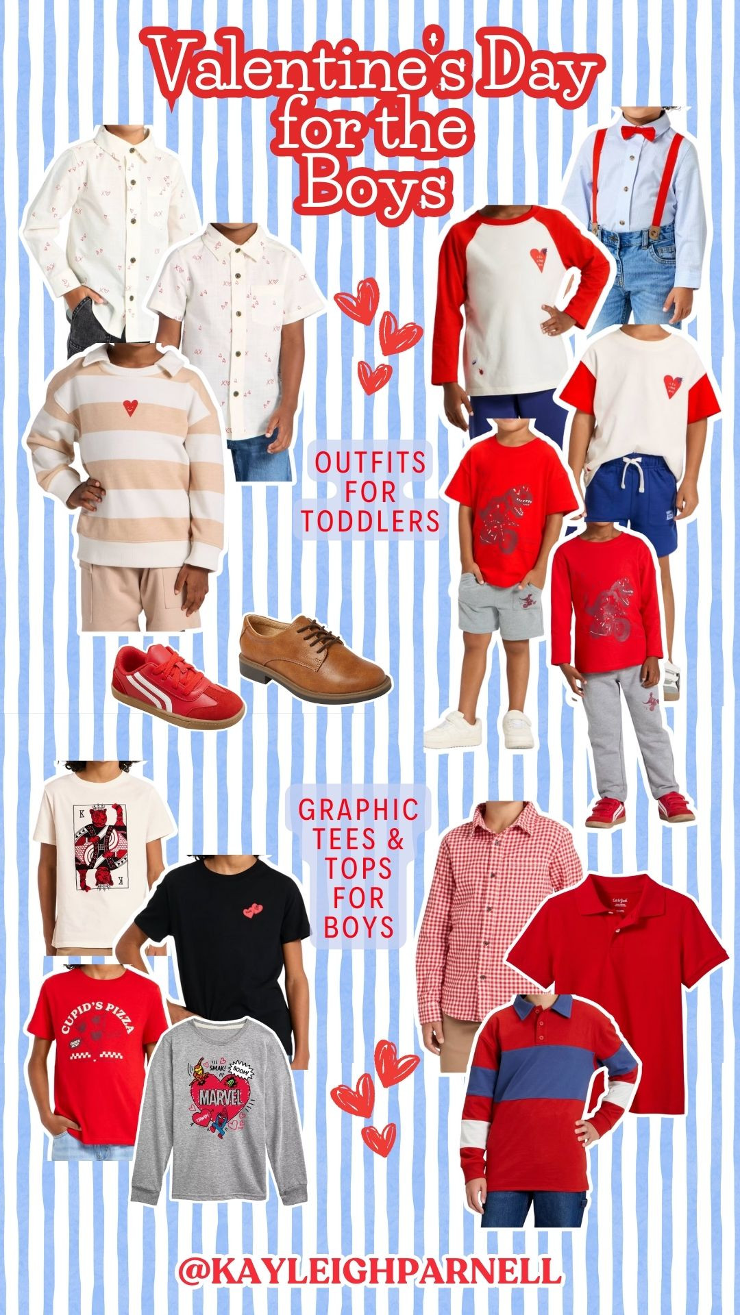 the perfect ootd for your little men on valentines day 🩵 

 #LTKValentine #LTKKids