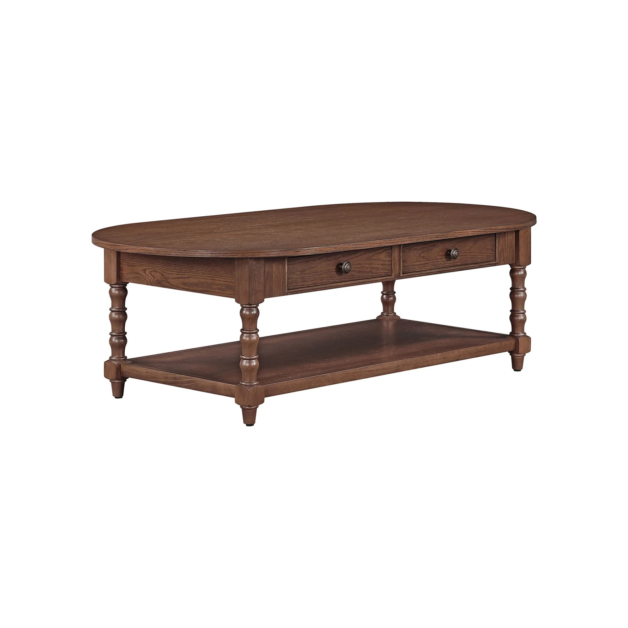 My Texas House Oval Coffee Table, Warm Brown | Walmart (US)