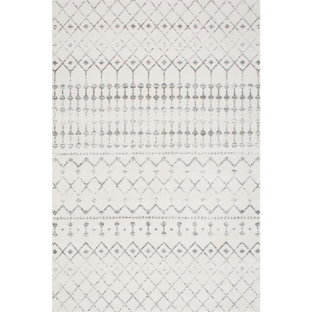 nuLOOM Blythe Modern Moroccan Trellis Gray 8 ft. x 10 ft. Area Rug RZBD16A-71001010 - The Home De... | The Home Depot