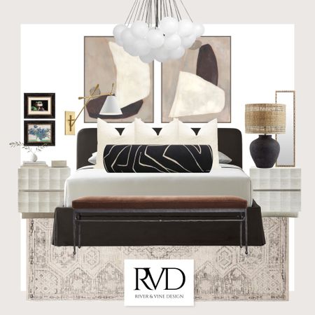 Looking for an edgy bedroom look that also feels relaxing and warm? We've got you covered!
.
#shopltk, #shopltkhome, #shoprvd, #edgydesign, #bedroomdecor, #bedroomfurniture, #vintage, #slipcoveredbed, #darkbed, #abstractartwork, #lightwoodnightstand, #abstractfurniture, #contemporaryaccents, #contemporarychic

#LTKFind #LTKstyletip #LTKhome