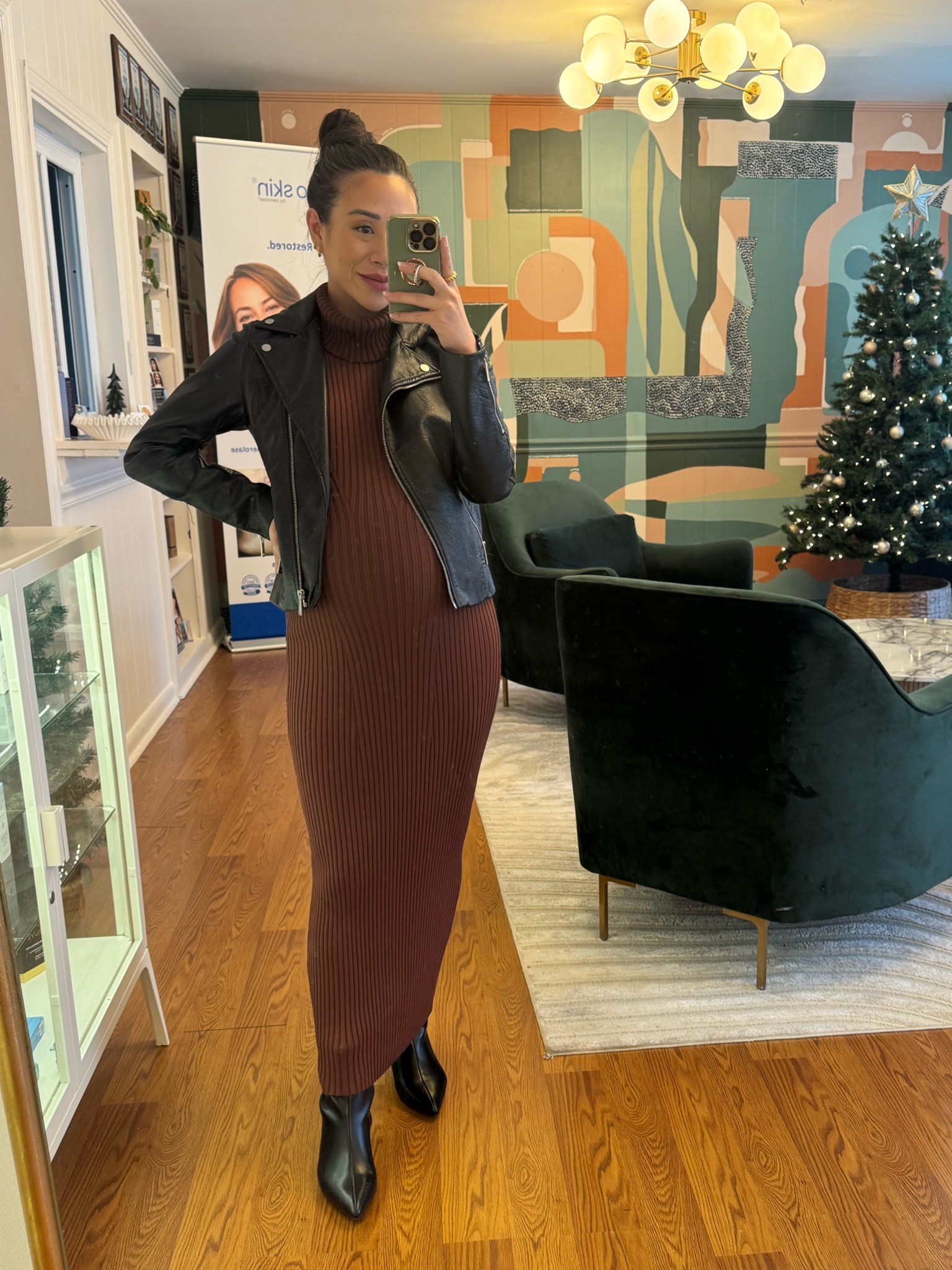 Comfy, chic and bump friendly! 🤎 material is amazing, thick, and not see through when stretched! 

Fits TTS, I’m wearing a SMALL at 37 weeks pregnant! 

#LTKHoliday #LTKBump #LTKFindsUnder100