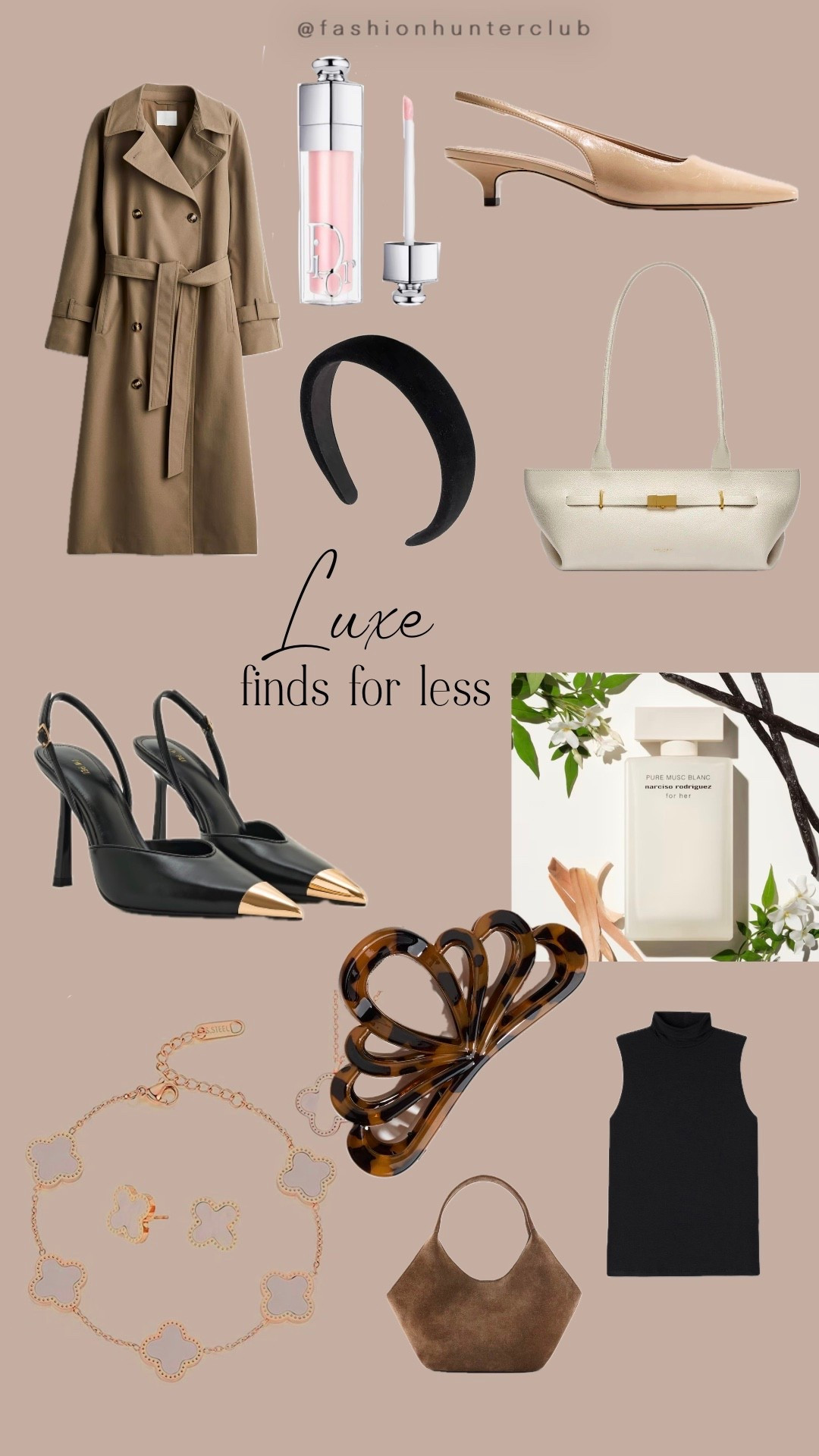Luxury vibes without the luxury price tag — timeless neutrals, sleek silhouettes, and chic details that look effortlessly expensive. Elevate your everyday style with these luxe finds for less