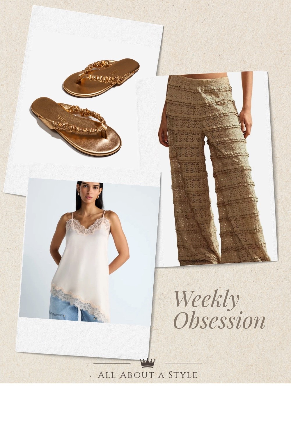Weekly Obsessions.


#summer #summerfashion #coverup #fashion 
Lace Cami CoverUp Dlip flops

#LTKSeasonal #LTKOver40 #LTKSwim