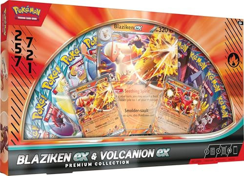 Pokémon TCG: Blaziken ex & Volcanion ex Premium Collection - 2025 Amazon Holiday Exclusive | Amazon (US)