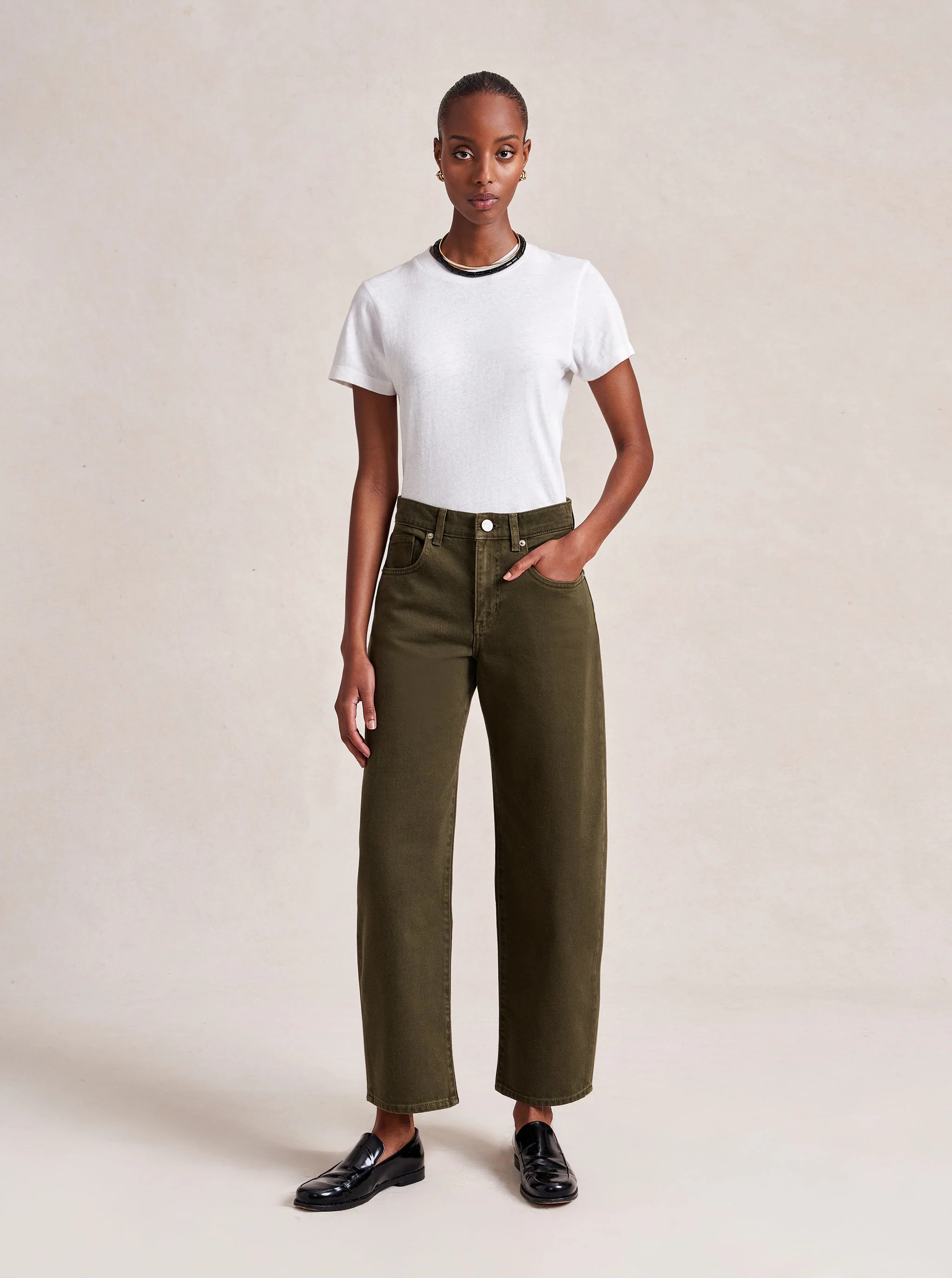 Marilyn Mid-Rise Barrel Jean | La Ligne