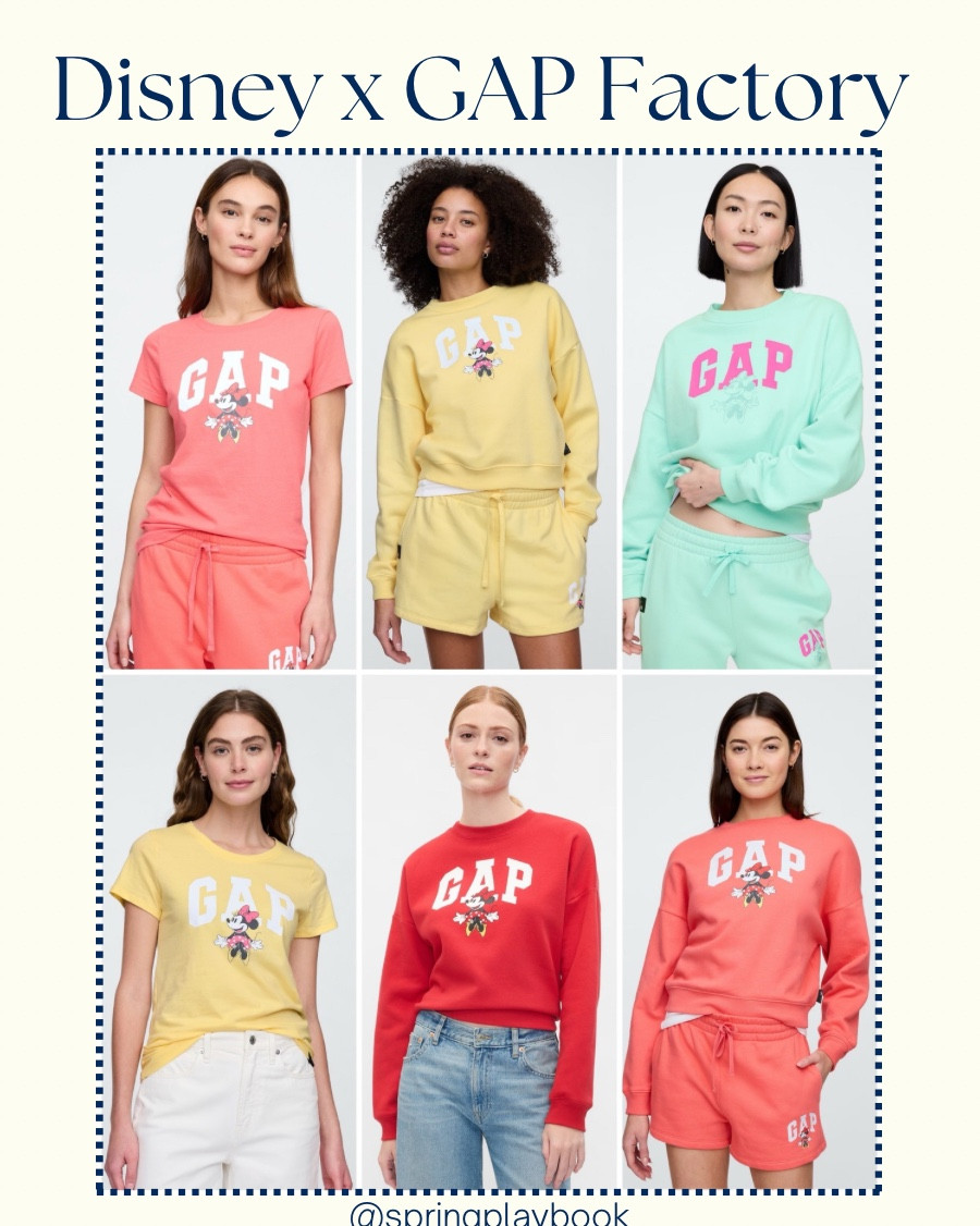 Disney x GAP Factory: Minnie Mouse tshirts, sweatshirts, sweat shorts, and sweatpants. 

Yellow is #hoccornyellow
The aqua looks best for Light & Clear Spring

#createdcolorful #createdcolorfulspring #hocspring #tcispring #pcaspring #lightspring #warmspring #truespring #brightspring #clearspring #paintboxspring #bluespring

#LTKFamily #LTKSaleAlert #LTKGiftGuide
