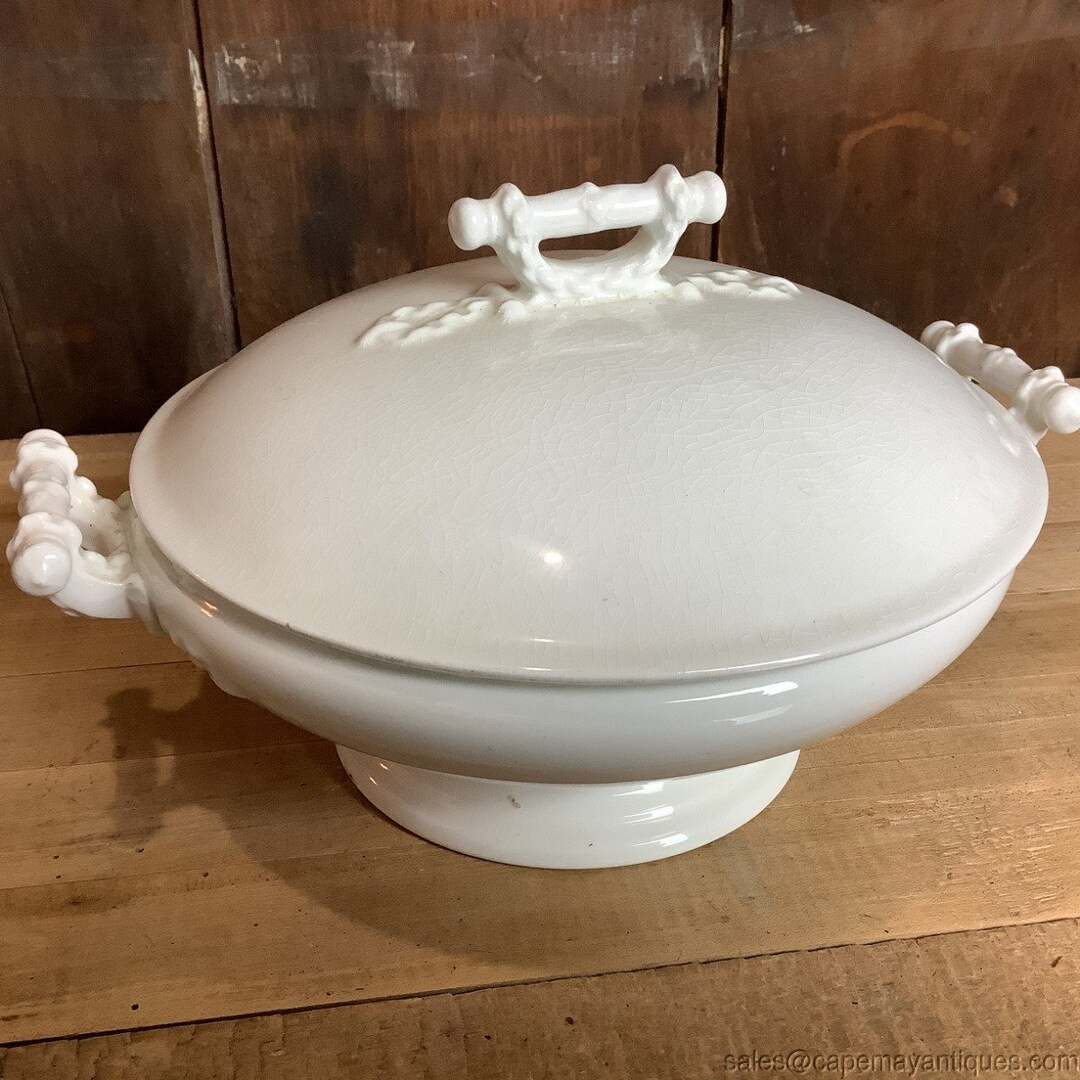 John Maddock Ironstone Round Tureen Casserole England White Ironstone | Etsy (US)