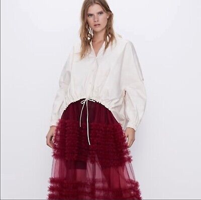 ZARA RUFFLED TULLE SKIRT   | eBay | eBay US