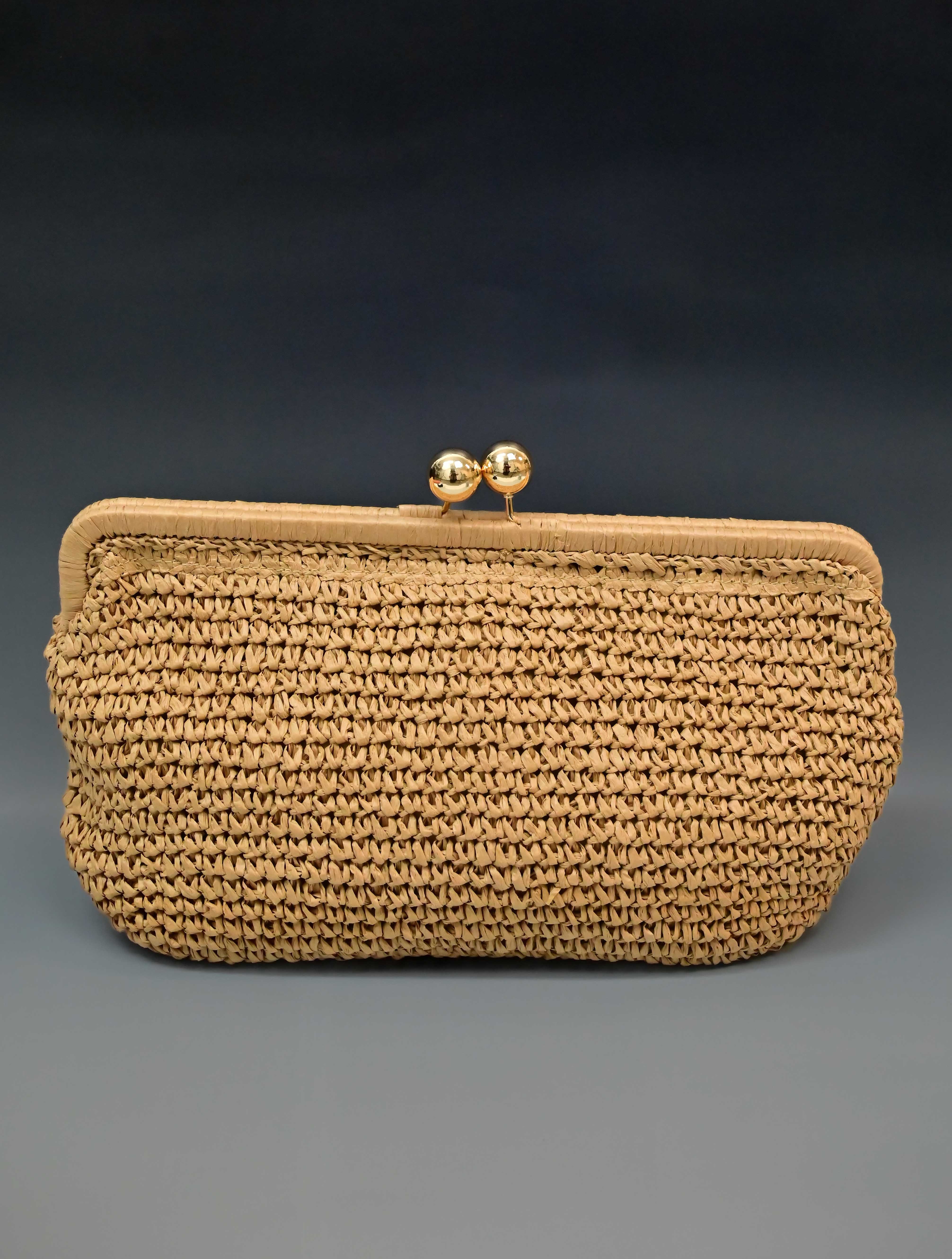 The Nonna Straw Clutch | JAYNE