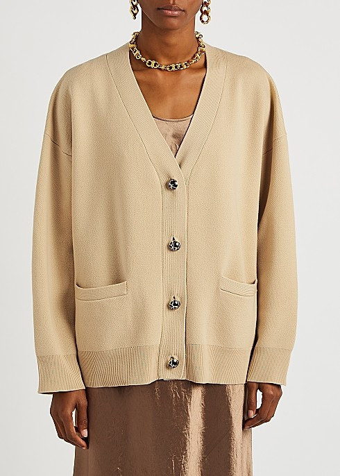 Sand wool cardigan | Harvey Nichols 