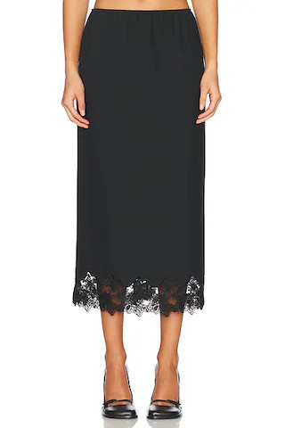Suit Midi Skirt With Lace | FWRD 
