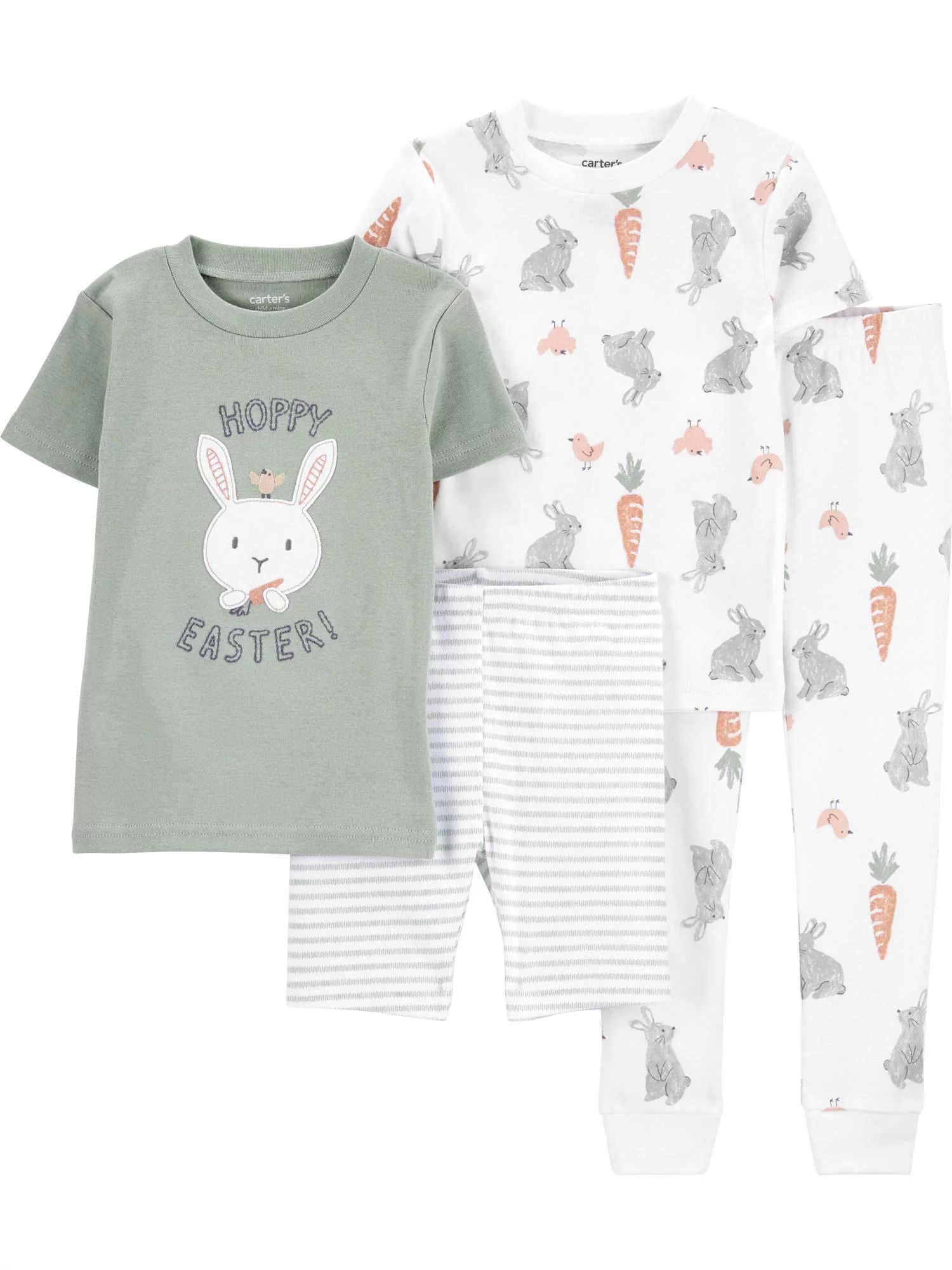 Carter's Child of Mine Baby and Toddler Unisex Easter Pajama Set, 4-Piece, Sizes 12M-5T | Walmart (US)