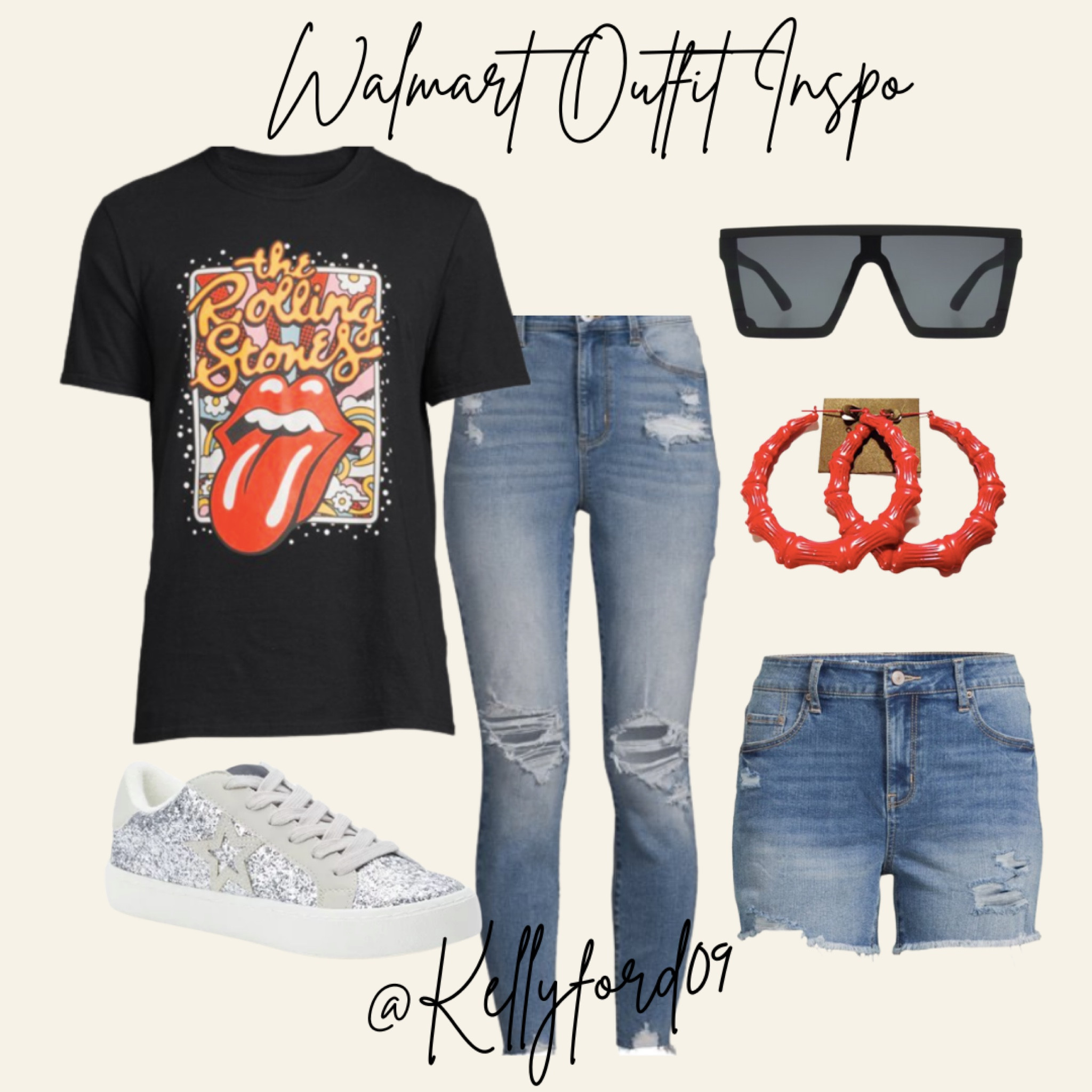 Graphic Tee//Rolling Stones//Walmart #OOTD #Outfitinpso #Tween #Momstyle

#LTKshoecrush #LTKunder50 #LTKstyletip