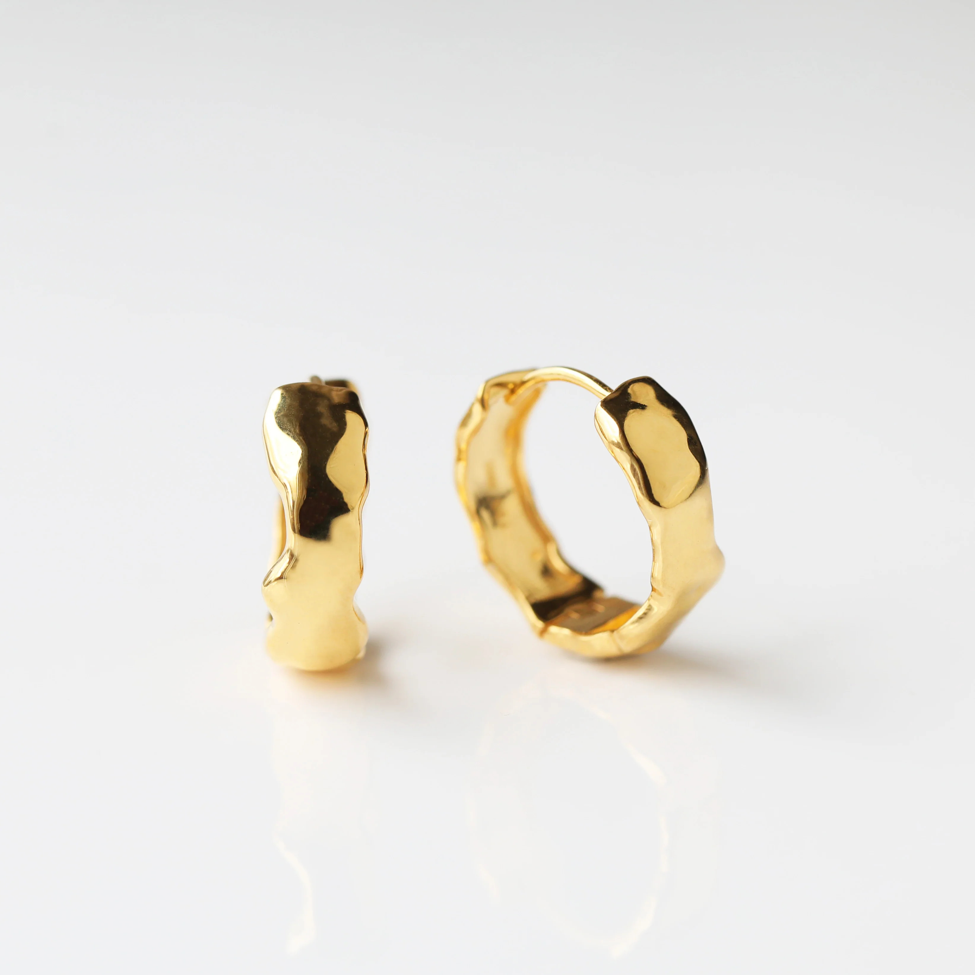 Molten Hoop Earrings | Carrie Elizabeth