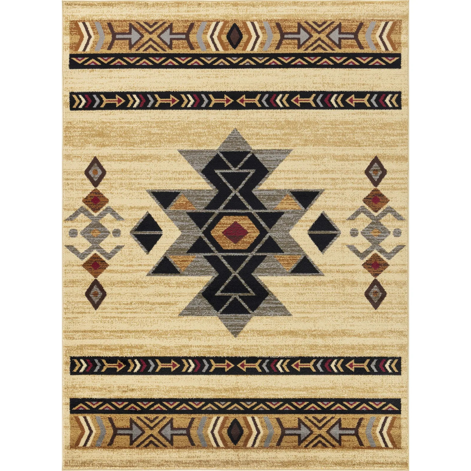 Tribes GC_YLS4006 Cream Southwest Area Rug - 7'10 x 10'3 | Overstock