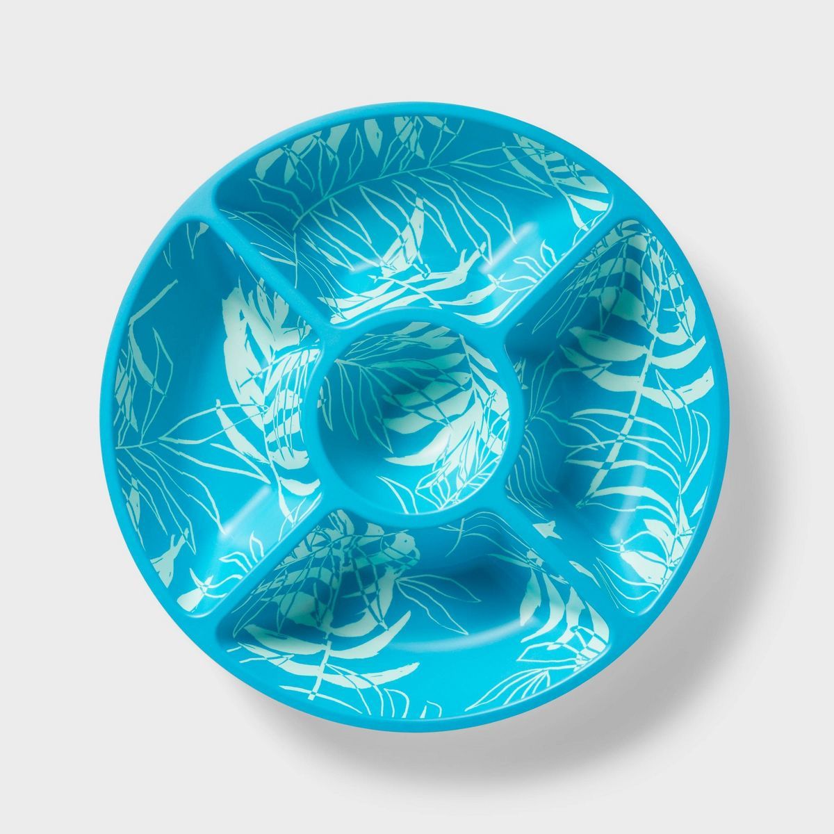 Bamboo Melamine Section Serving Platter Blue - Sun Squad™ | Target