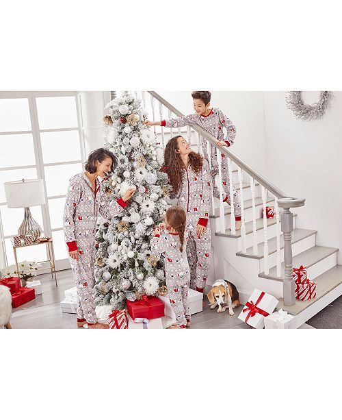 Family Pajamas Matching Family One-Piece Pajamas, Polar Bear Created For Macy's & Reviews - Bras,... | Macys (US)