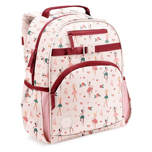 Simple Modern Large Kids Backpack for School Girls and Boys | Elementary Backpack for Teen | Fletcher Collection | Kids - 16" tall | Pink Ballerina | Amazon (US)