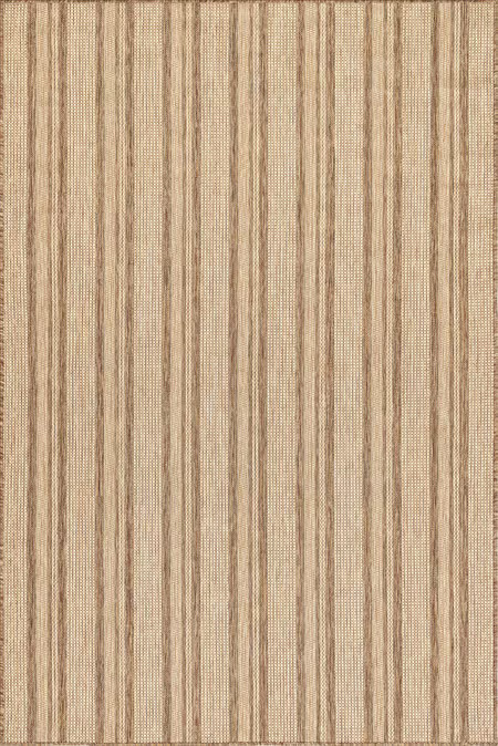 Brown Gazania Striped Indoor/Outdoor Area Rug | Rugs USA