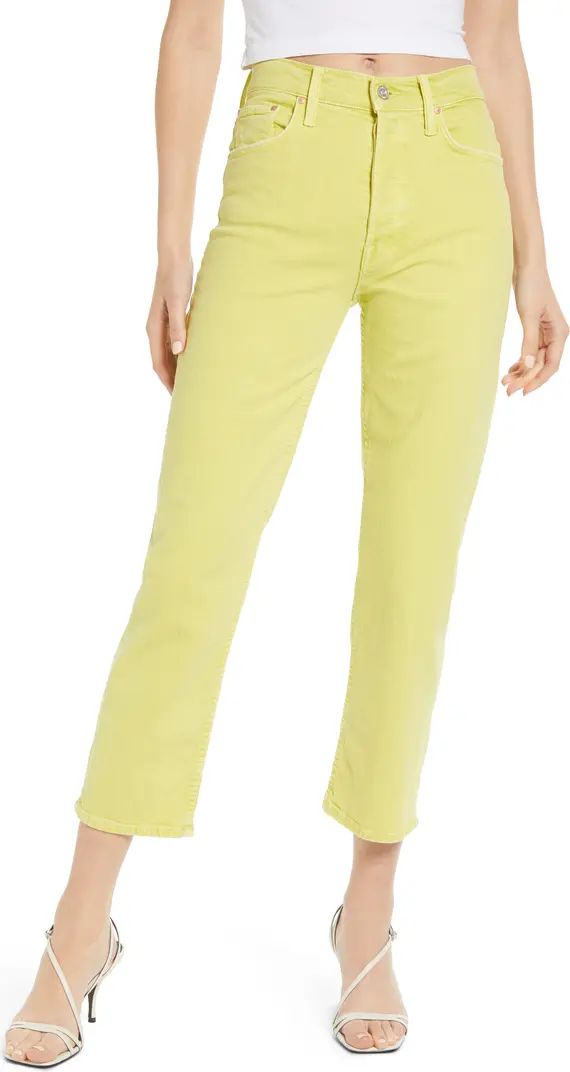 MOTHER The Tomcat Chew Ripped Crop High Waist Jeans | Nordstrom | Nordstrom