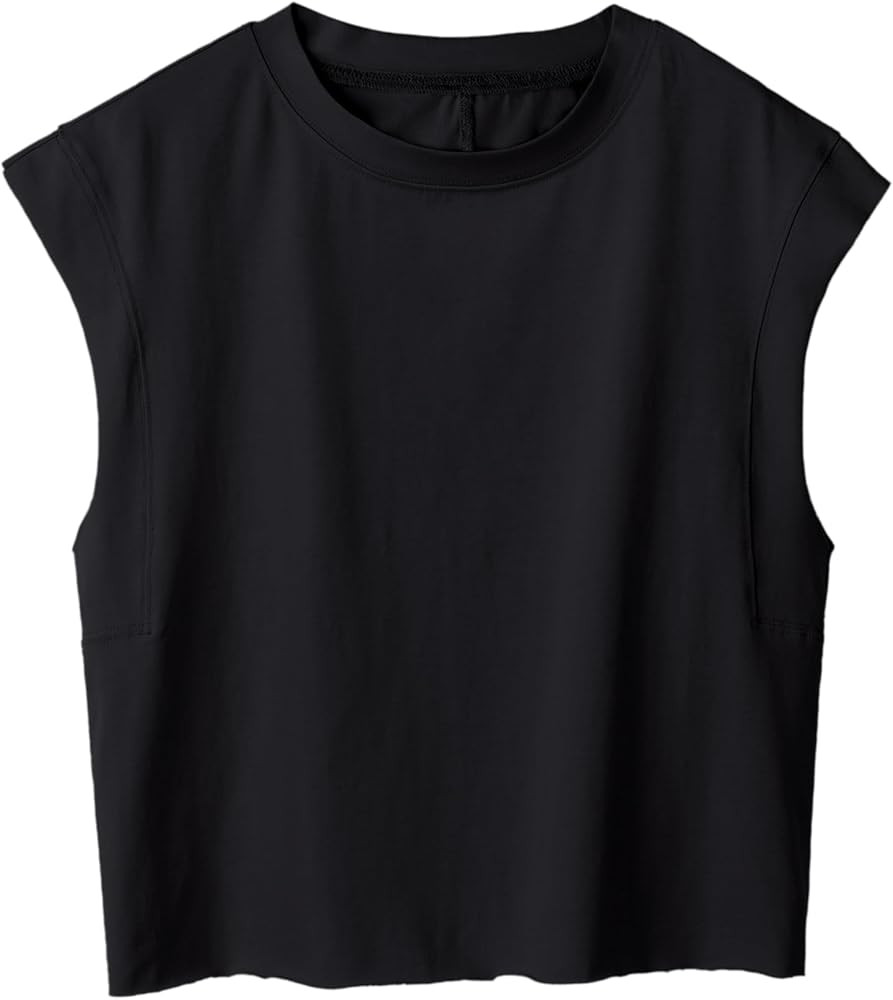 Ainangua Oversized Tank Top for Women Sleeveless Athletic Cropped Activewear Workout Yoga Gym Top... | Amazon (US)