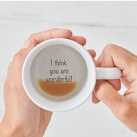 I Think You Are Wonderful Hidden Message Mug, Just Because Gift, Secret Message Mug, Coffee Dainty Gift For Friend, Thank You Mug | Etsy (US)