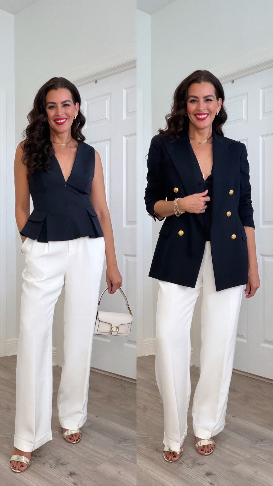 Size s in Zara tops, 6 in white pants and 2 in black pants. 6 in blazer

#LTKFindsUnder100 #LTKHoliday #LTKOver40