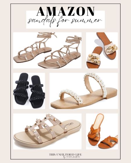 Amazon sandals for summer perfect to wear with summer dresses or shorts 

#LTKcurves #LTKSeasonal #LTKshoecrush