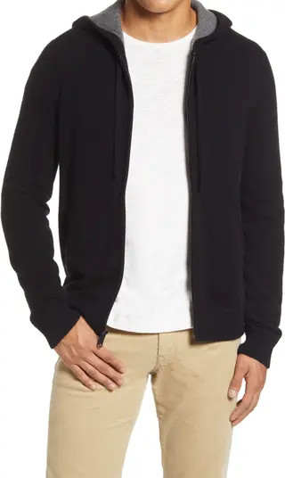 Regular Fit Zip Cashmere Hoodie | Nordstrom