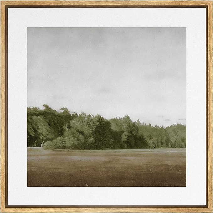 SIGNWIN Framed Canvas Print Wall Art Green Mountain Hill Forest Landscape View Nature Wilderness ... | Amazon (US)