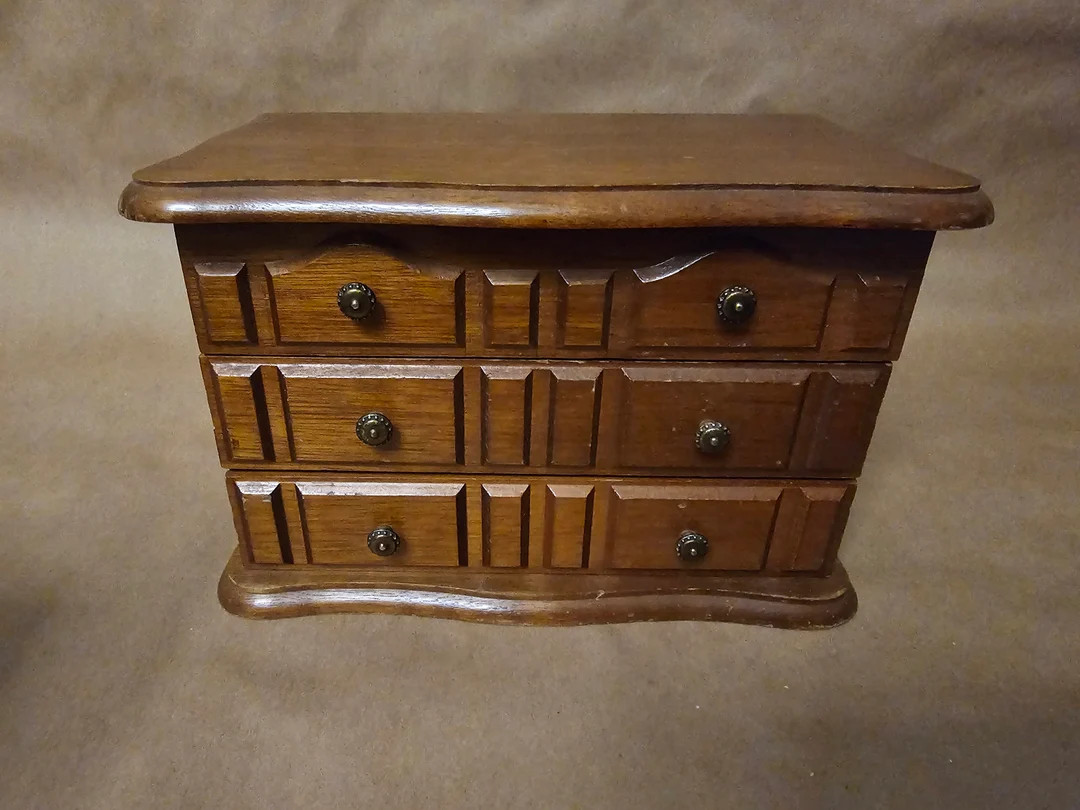 Centurion Wood Jewelry Box With Mirror. Wind-up Music Box Plays love Story. - Etsy | Etsy (US)