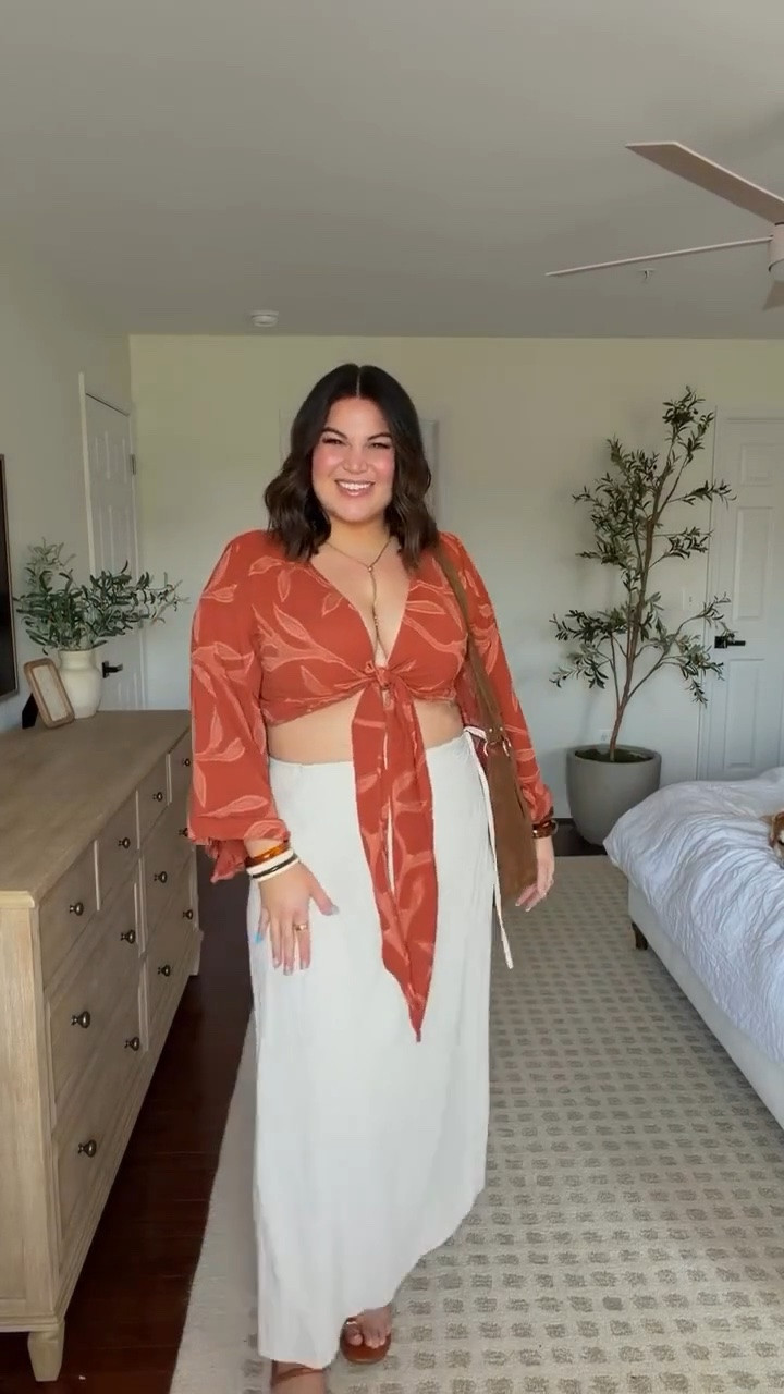 Midsize summer look! 
Wearing a size XL in the top & size large in the skirt

#LTKootd #LTKMidsize #LTKSeasonal