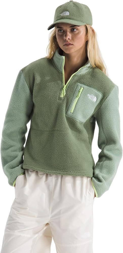 THE NORTH FACE Women's Yumiori Quarter Zip Jacket Lightweight Fleece Pullover with Embroidered Lo... | Amazon (US)