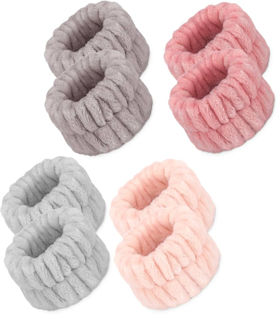 8 Pcs Spa Wrist Bands - Absorbent Microfiber Wristbands for Bathing, Prevent Water Spilling Down ... | Amazon (US)