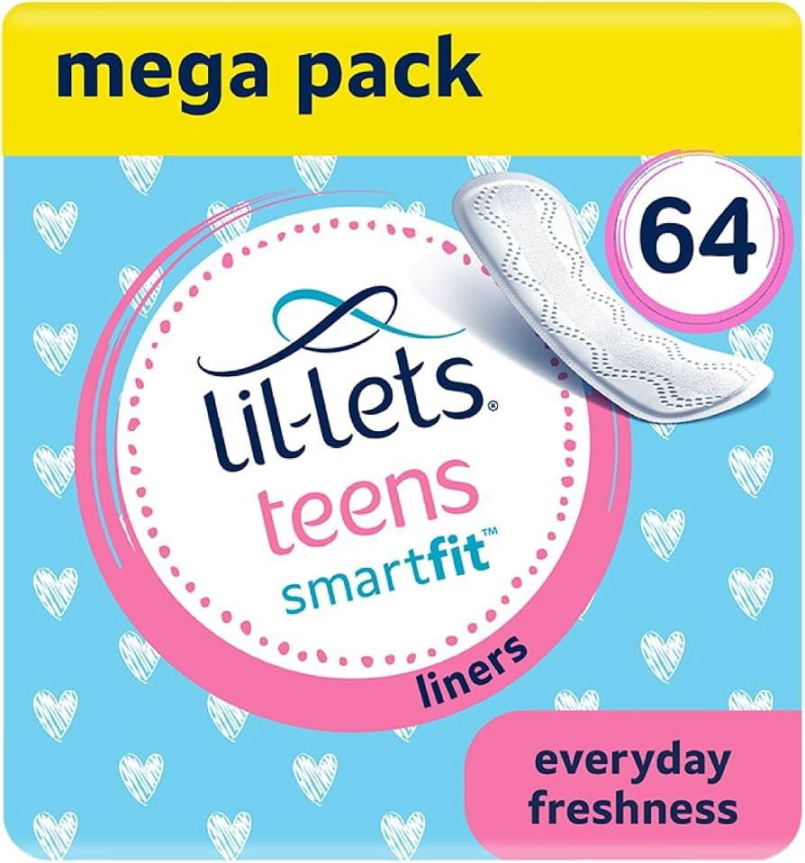 Lil-Lets Teens Liners - 64 Count Pantyliners for Girls - Thin, Absorbent Liners - Soft & Breathab... | Amazon (US)