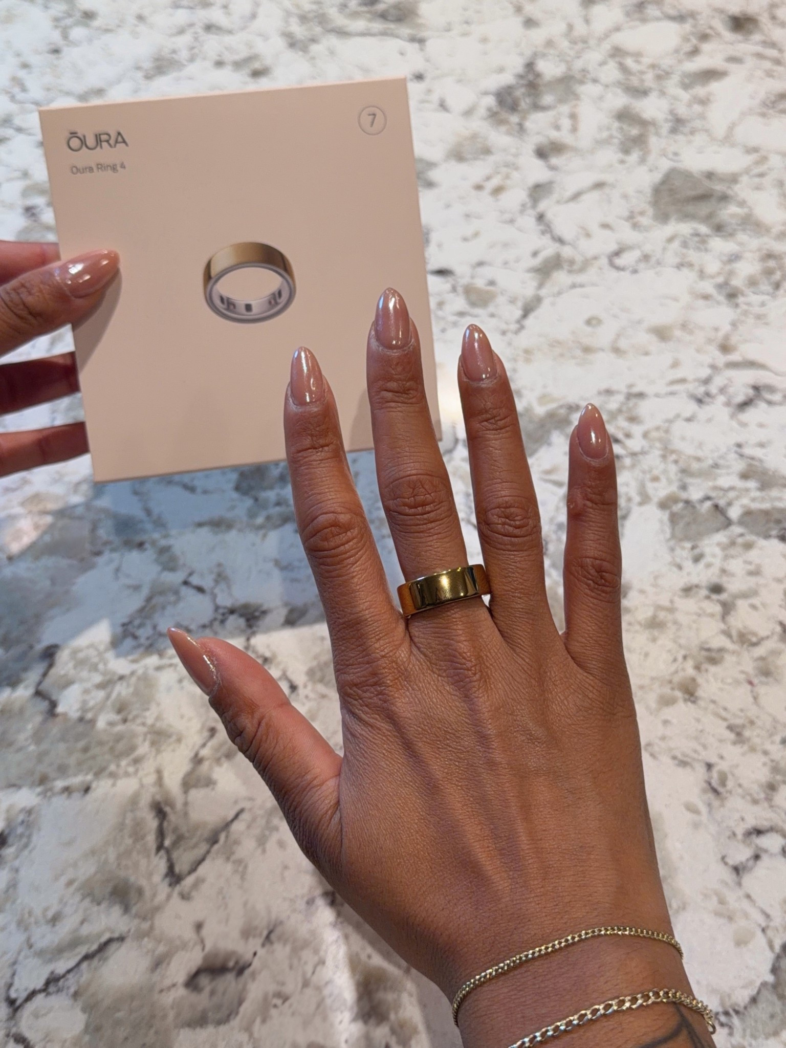 Brand new oura ring! Absolutely loving the gold!! 

#LTKselfcare #LTKActive #LTKfitnessgoals