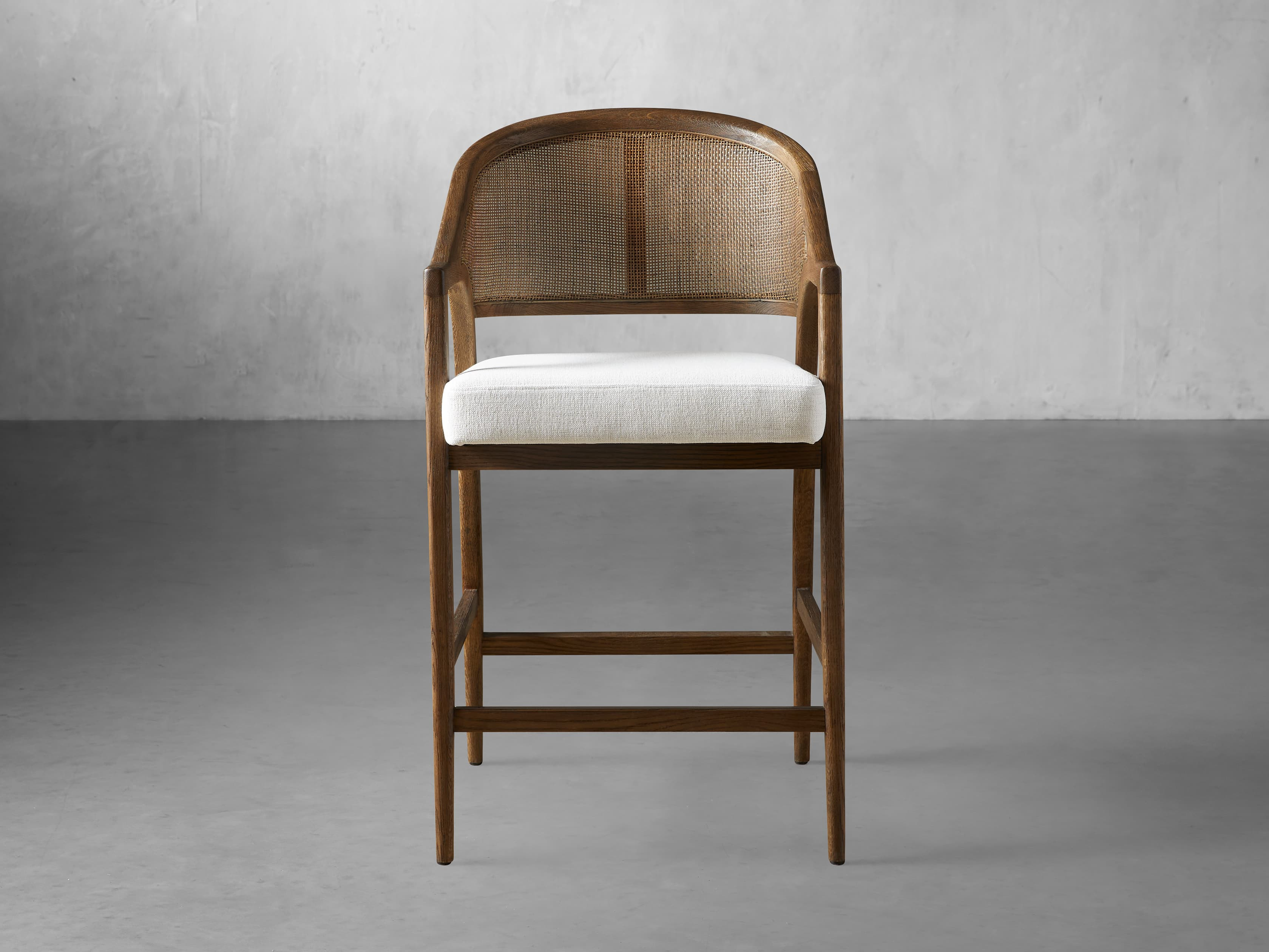 Aimee Counter Stool in Cinder | Arhaus