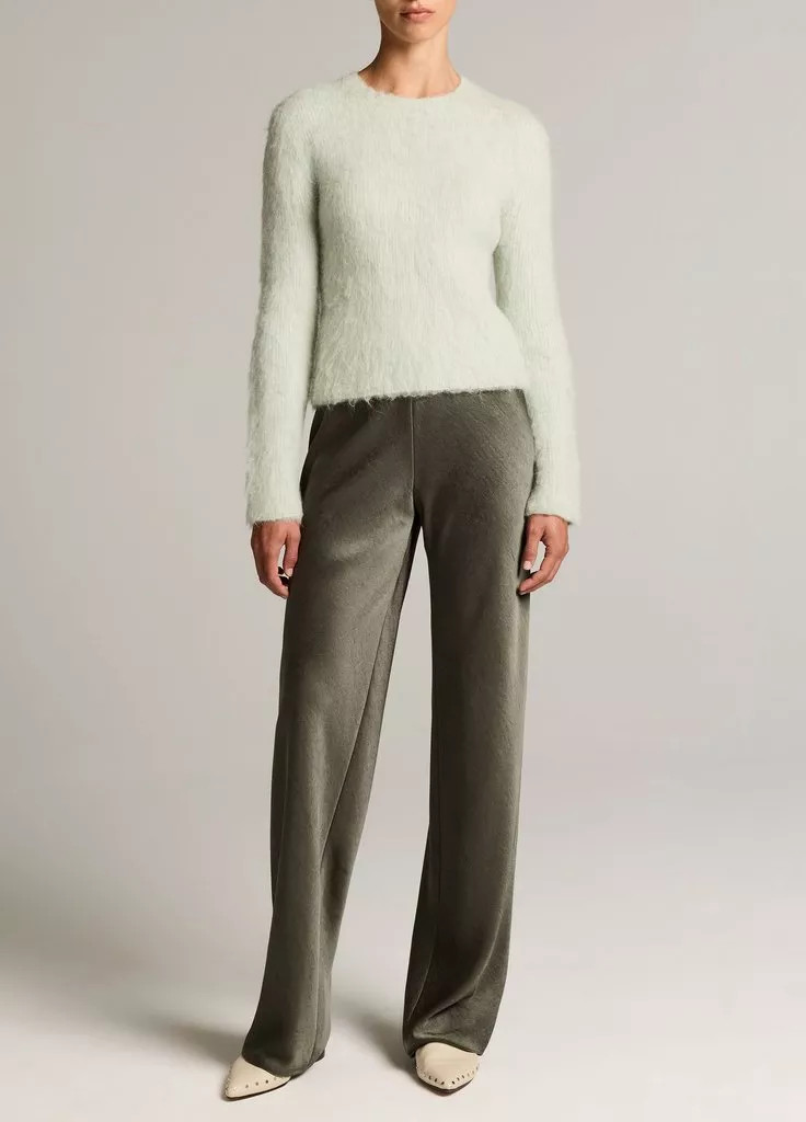 Women's Fluid Satin Bias Pant, Black, Size XL Vince | Vince LLC
