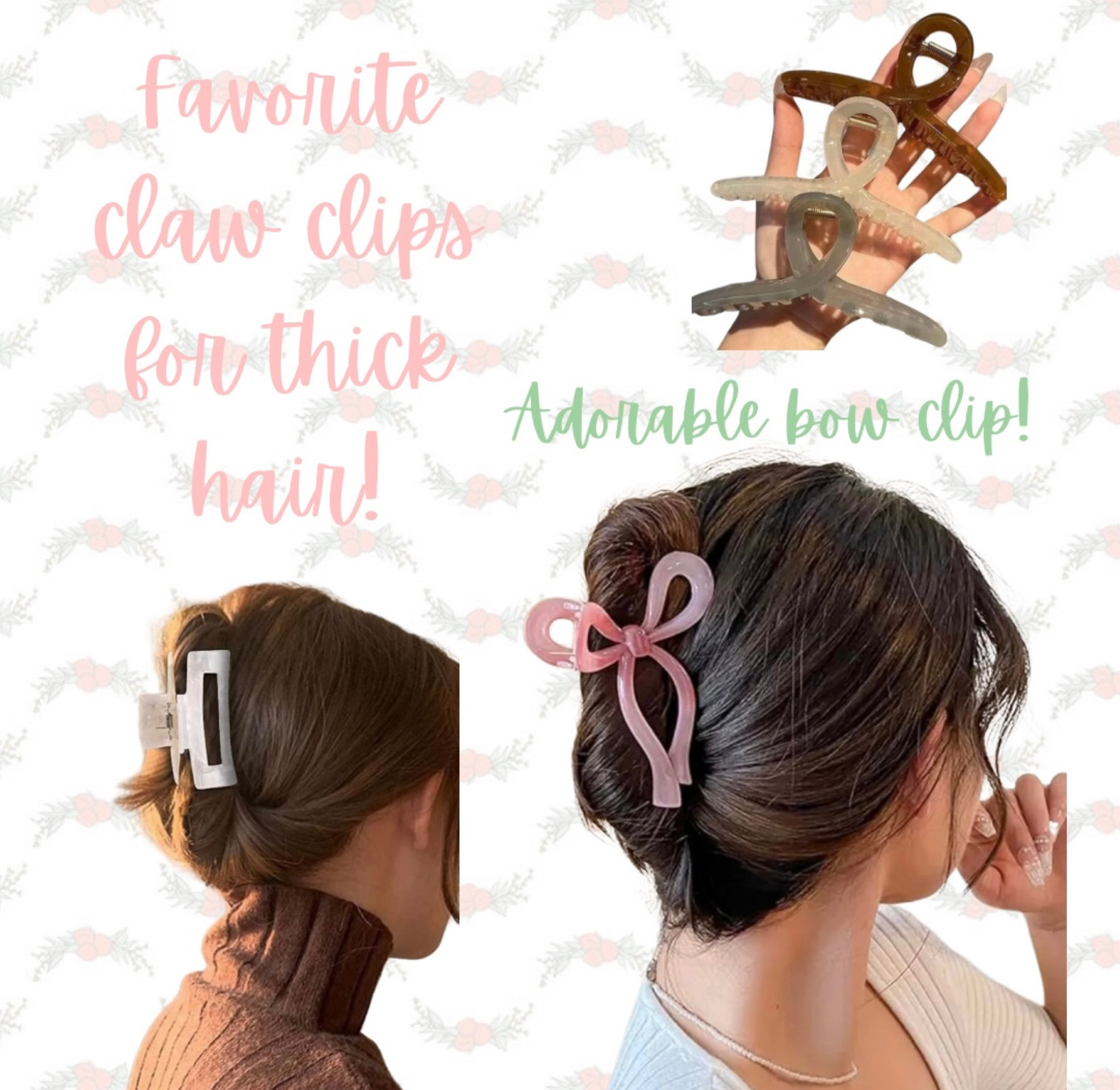 Amazon claw clip finds, perfect for thick hair especially! 

#LTKfindsunder50 #LTKbeauty #LTKstyletip