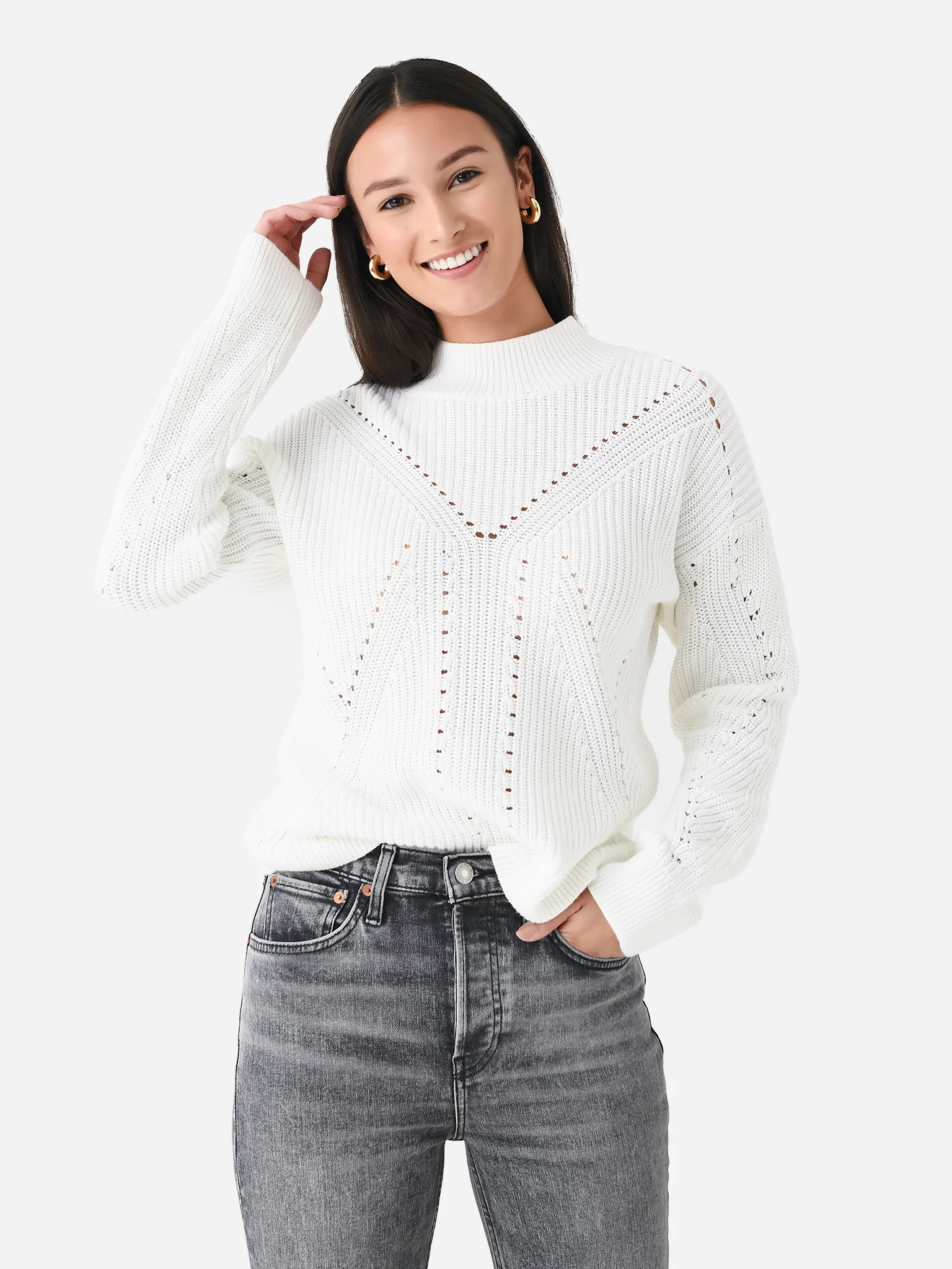 J Society Women's Mock Neck Sweater | Saint Bernard