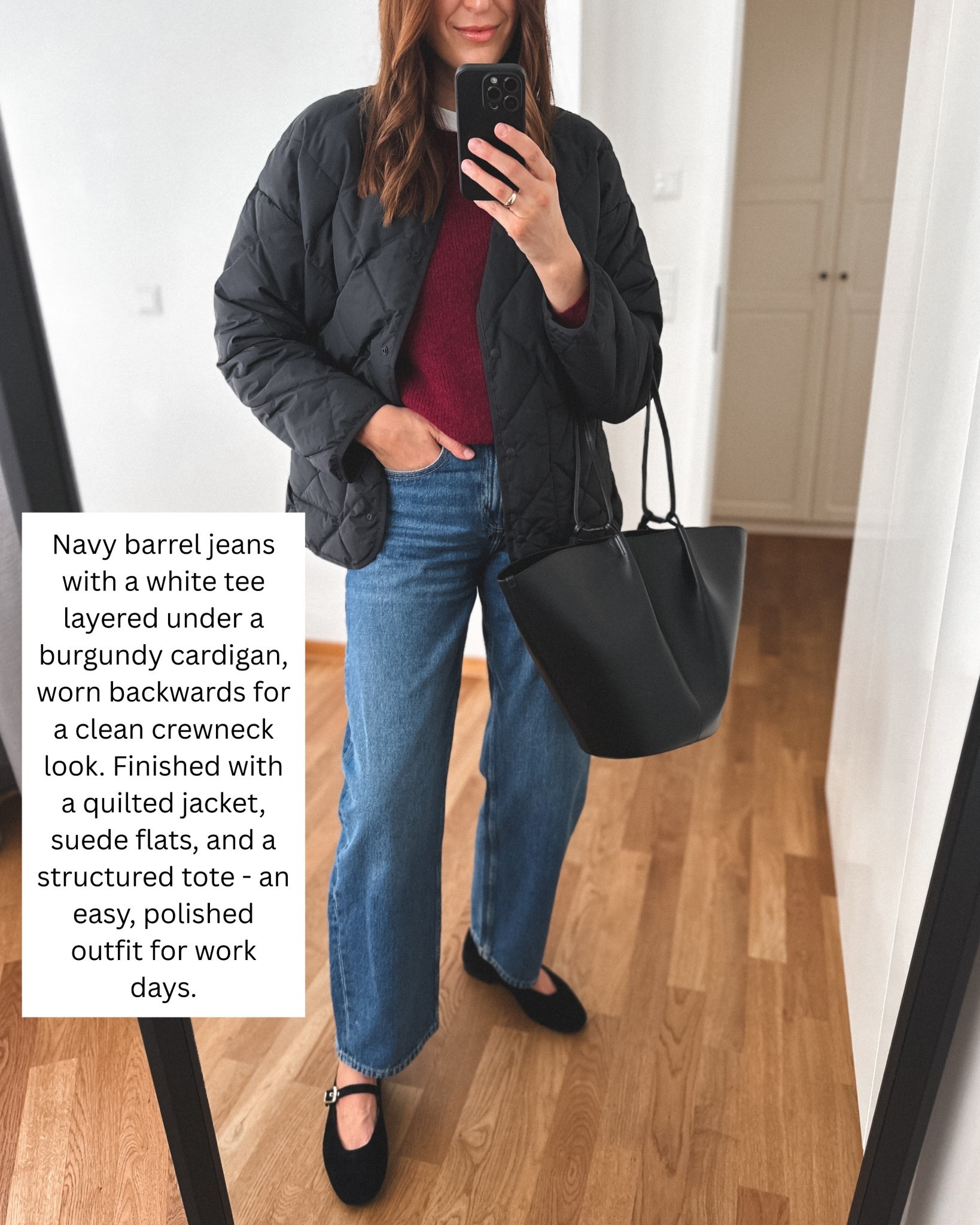 Barrel leg jeans - autumn outfit 