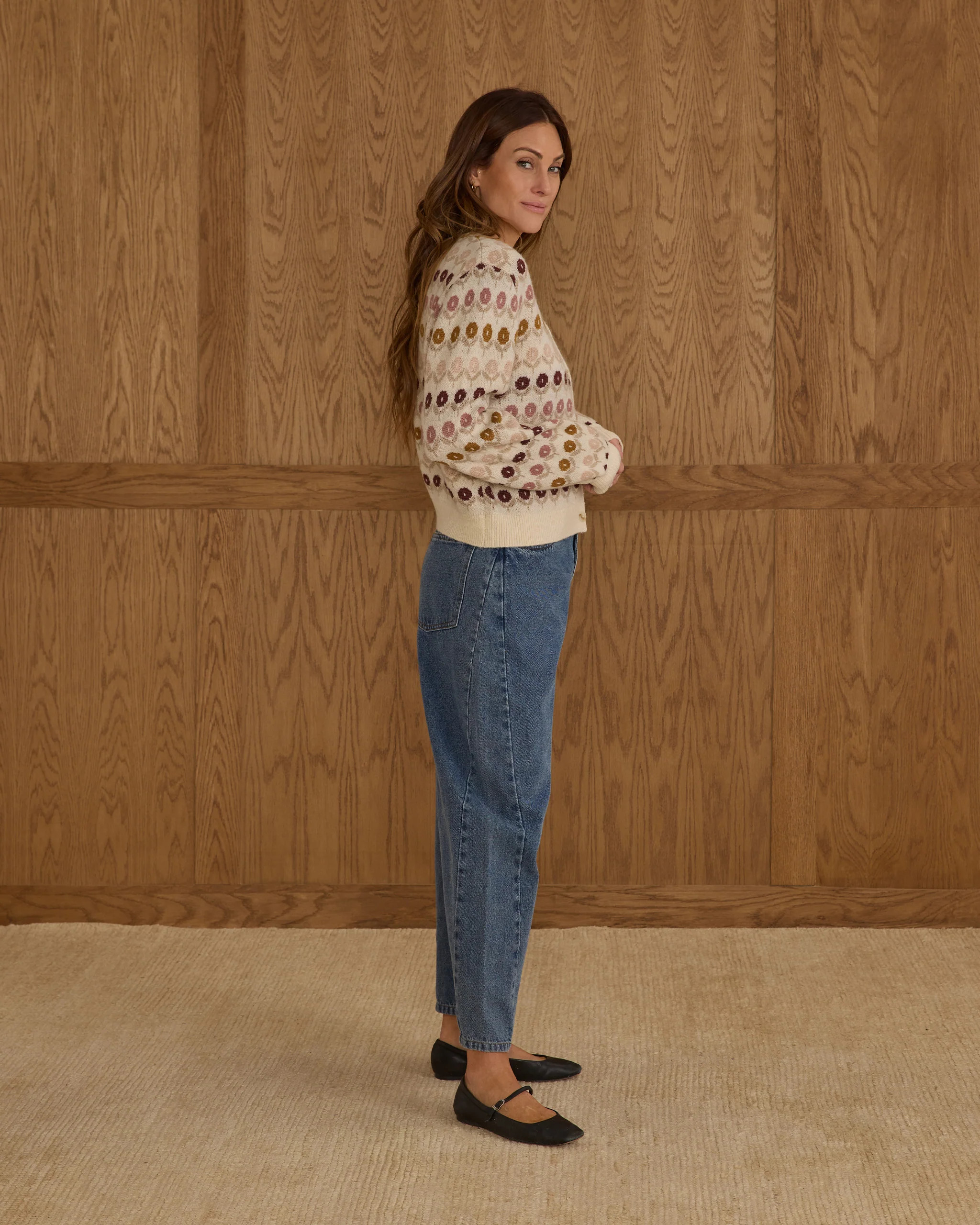 Cheyenne Cardigan | Floral Jacquard | Rylee + Cru