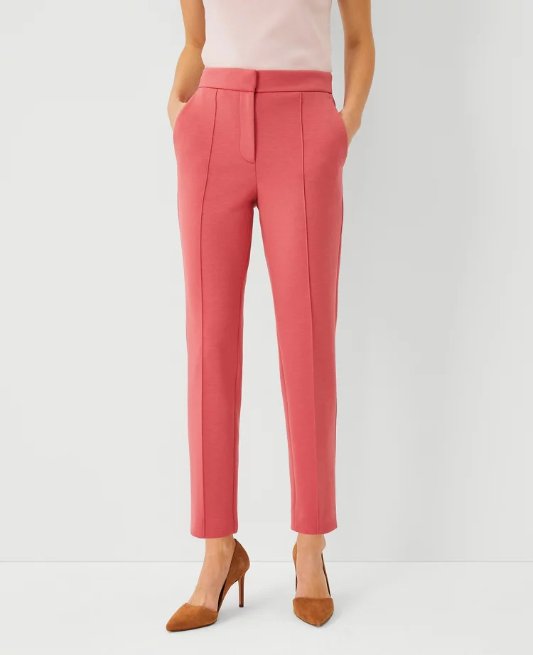 The Petite High Rise Ankle Pant in Double Knit | Ann Taylor (US)