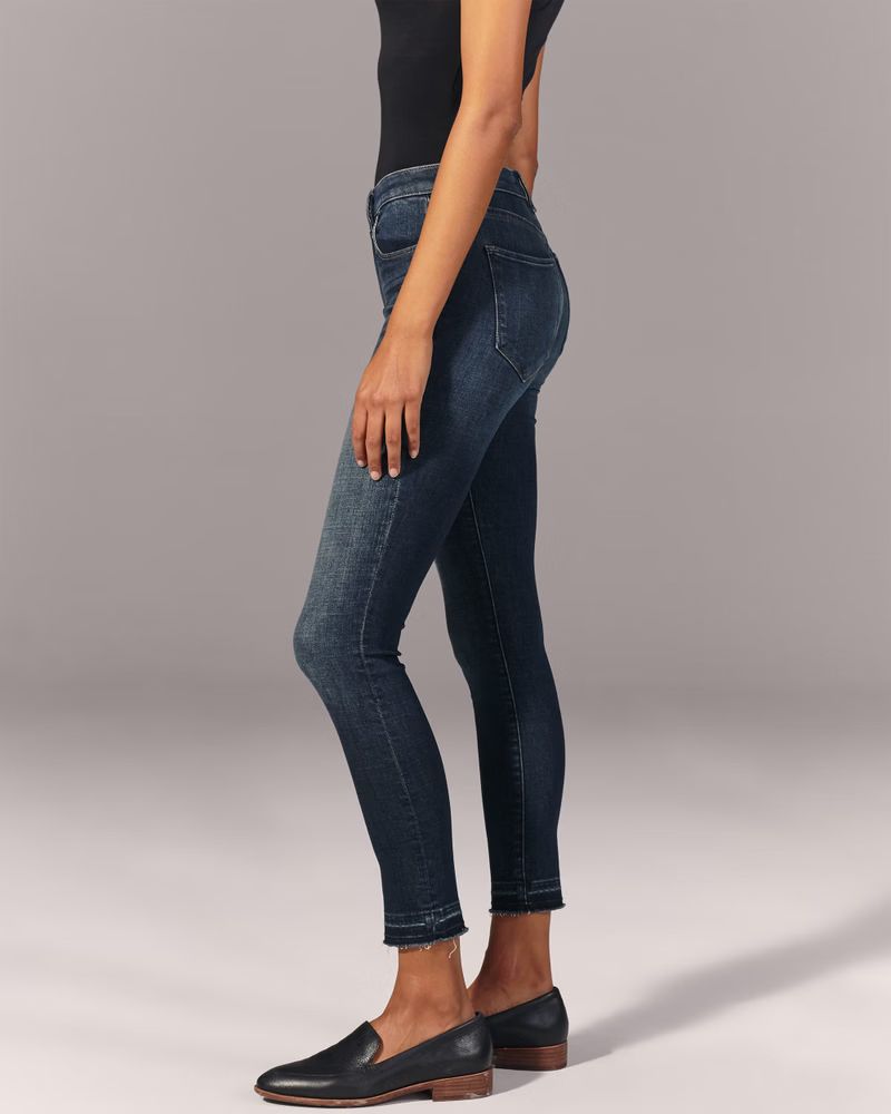 Mid Rise Super Skinny Ankle Jeans | Abercrombie & Fitch (US)